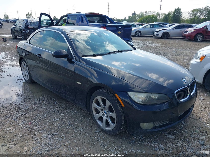 2007 BMW 335I black cabrio gasoline WBAWL73567PX49868 photo #1