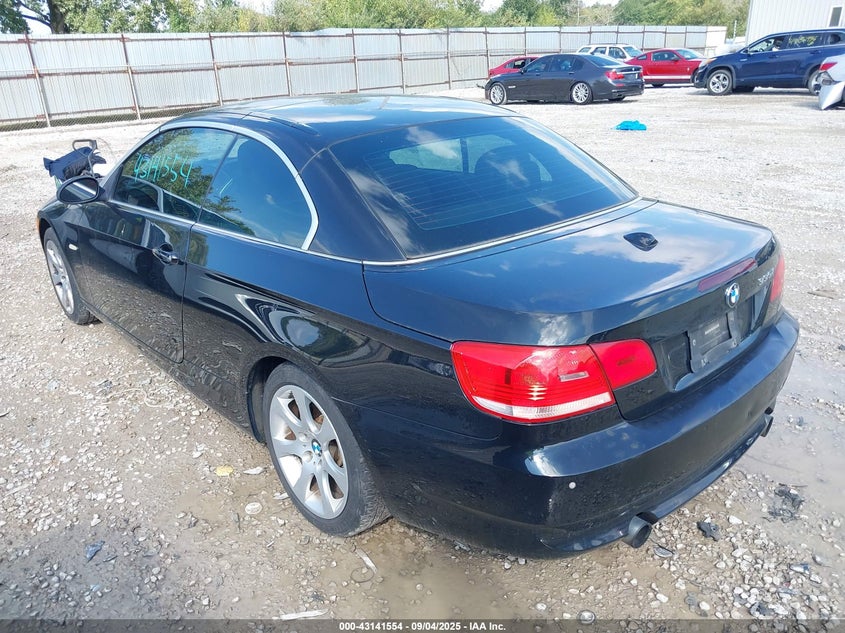 2007 BMW 335I black cabrio gasoline WBAWL73567PX49868 photo #4
