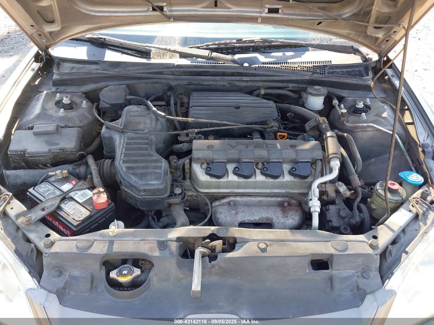 2004 Honda Civic Lx VIN: 1HGES16524L022287 Lot: 43142116