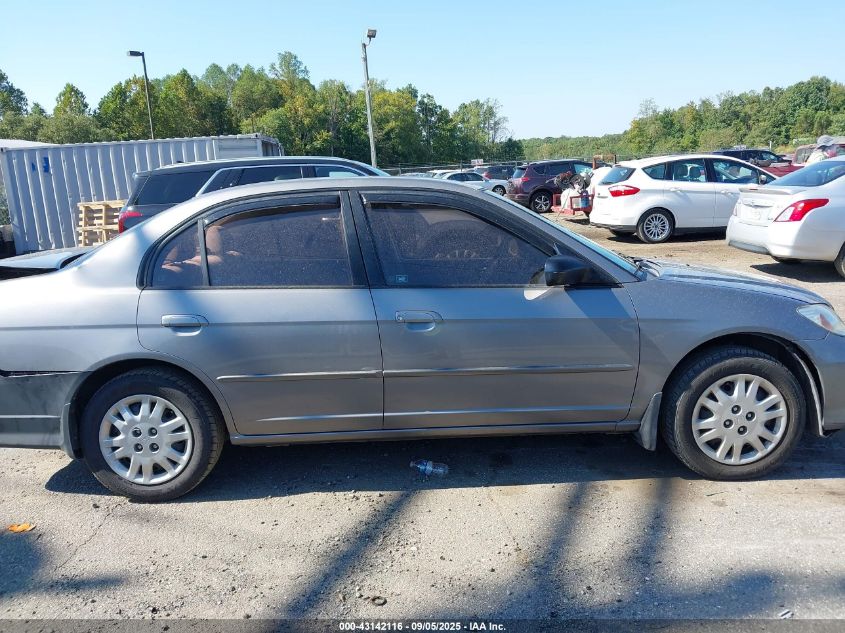 2004 Honda Civic Lx VIN: 1HGES16524L022287 Lot: 43142116