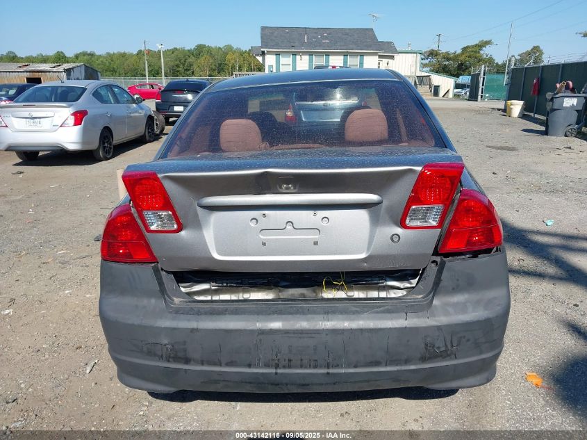 2004 Honda Civic Lx VIN: 1HGES16524L022287 Lot: 43142116