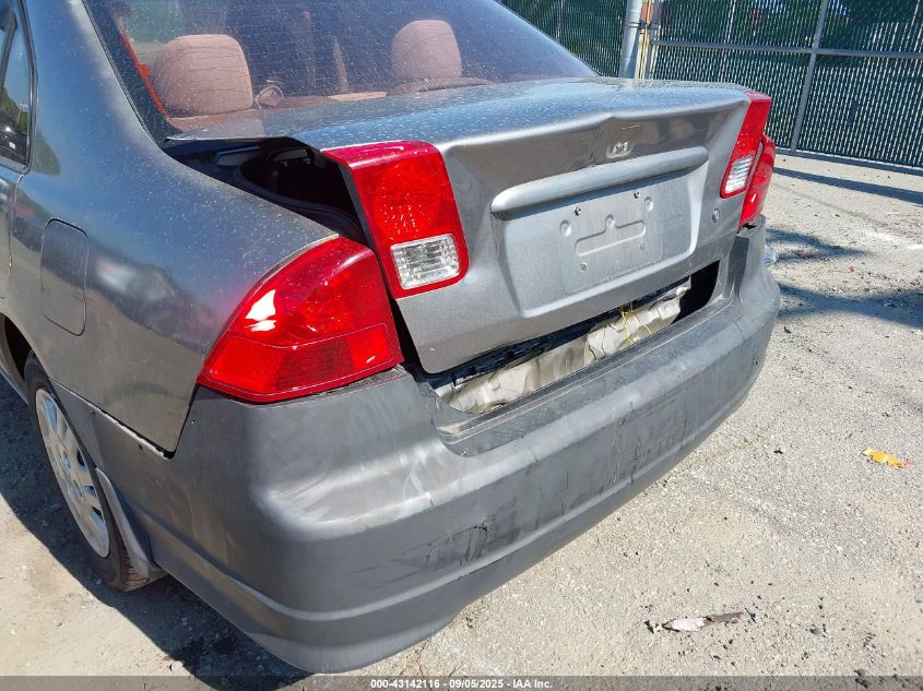 2004 Honda Civic Lx VIN: 1HGES16524L022287 Lot: 43142116