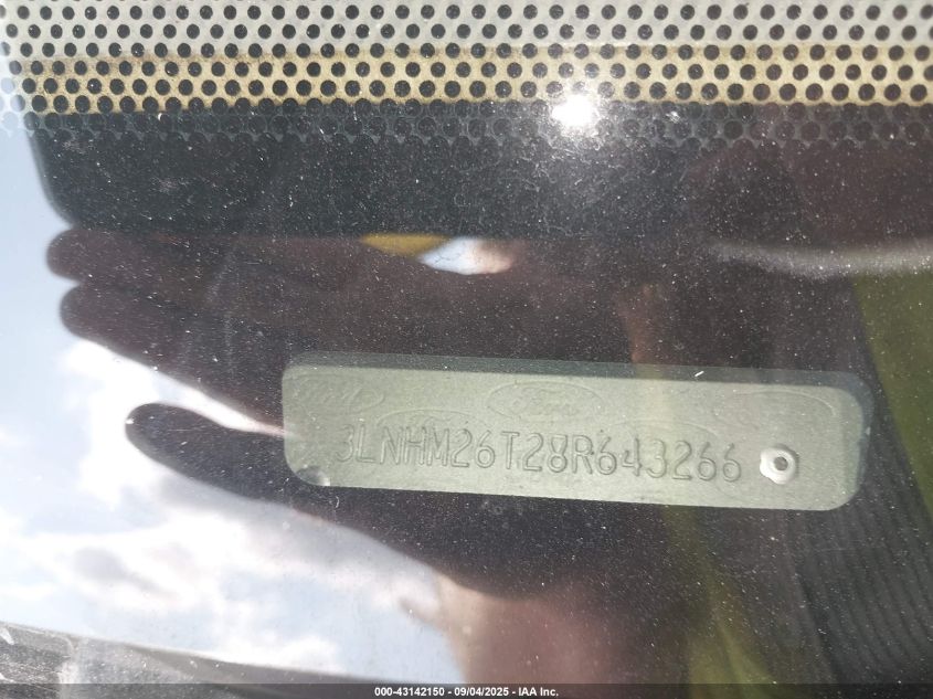 2008 Lincoln Mkz VIN: 3LNHM26T28R643266 Lot: 43142150