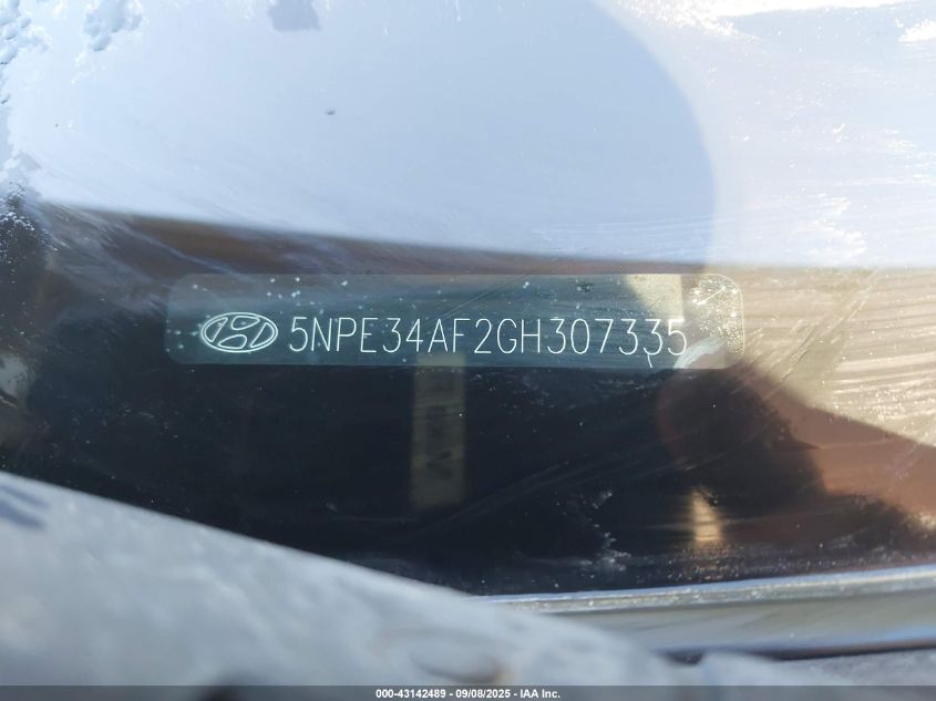 2016 Hyundai Sonata Sport VIN: 5NPE34AF2GH307335 Lot: 43142489