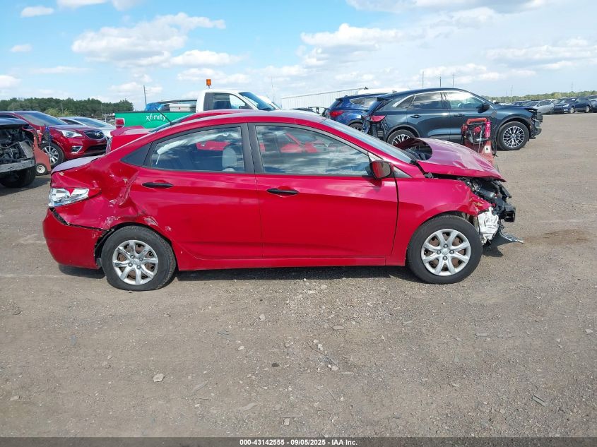2012 Hyundai Accent Gls VIN: KMHCT4AEXCU057093 Lot: 43142555