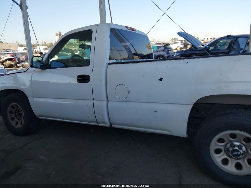 2006 GMC Sierra 1500 Work Truck VIN: 3GTEC14X96G201345 Lot: 43142989
