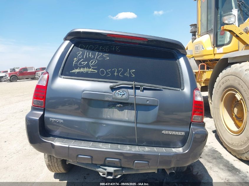 2006 Toyota 4Runner Sr5 Sport V6 VIN: JTEZU14R168057243 Lot: 43143174