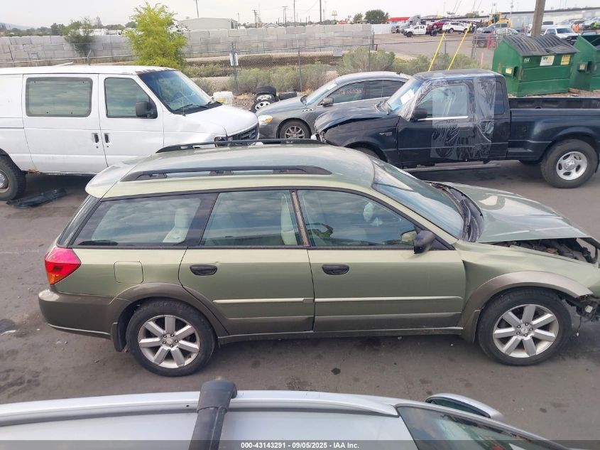 2006 Subaru Outback 2.5I/Outback 2.5I Special VIN: 4S4BP61C567328123 Lot: 43143291