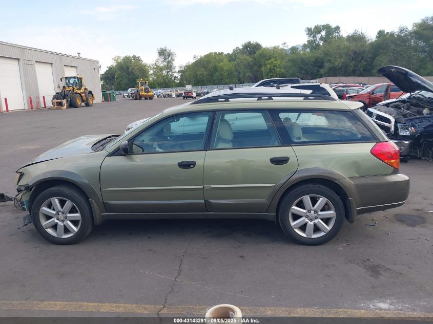 2006 Subaru Outback 2.5I/Outback 2.5I Special VIN: 4S4BP61C567328123 Lot: 43143291
