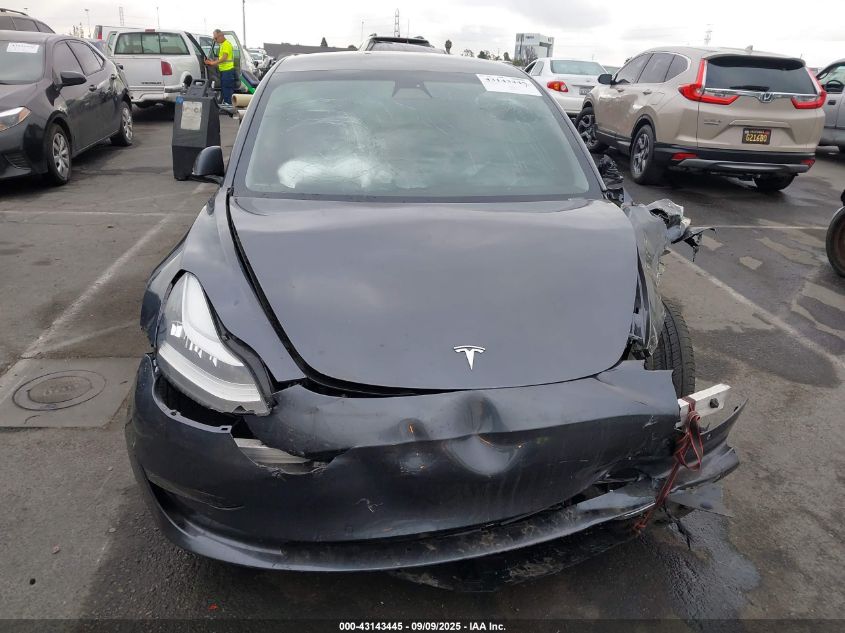 2021 Tesla Model 3 Standard Range Plus Rear-Wheel Drive VIN: 5YJ3E1EA7MF851080 Lot: 43143445