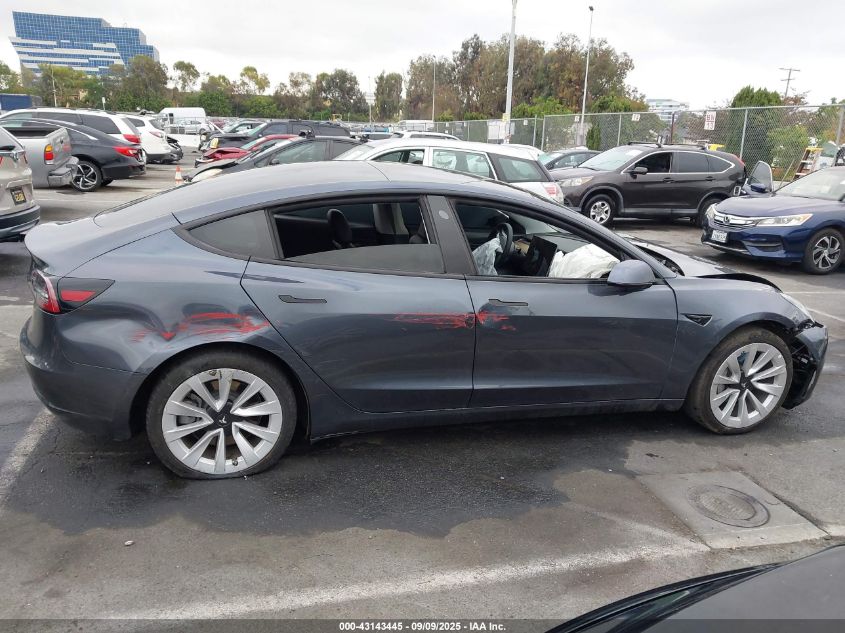 2021 Tesla Model 3 Standard Range Plus Rear-Wheel Drive VIN: 5YJ3E1EA7MF851080 Lot: 43143445