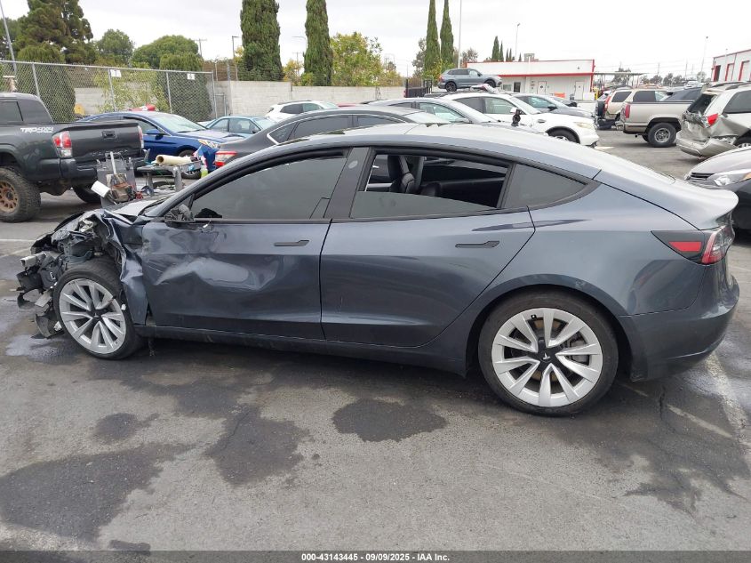 2021 Tesla Model 3 Standard Range Plus Rear-Wheel Drive VIN: 5YJ3E1EA7MF851080 Lot: 43143445