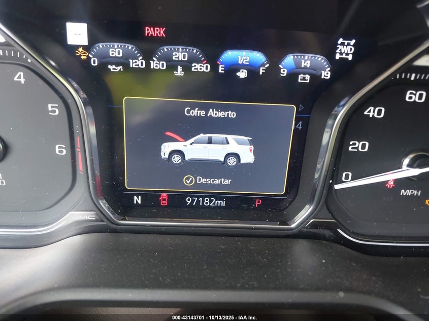 2021 GMC Yukon 4Wd Denali VIN: 1GKS2DKL5MR173486 Lot: 43143701