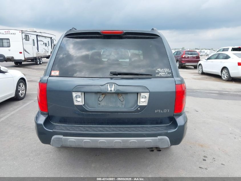 2005 Honda Pilot Ex-L VIN: 5FNYF18625B004883 Lot: 43143801