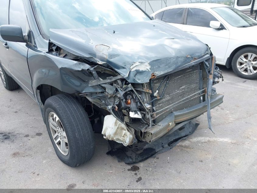 2005 Honda Pilot Ex-L VIN: 5FNYF18625B004883 Lot: 43143801