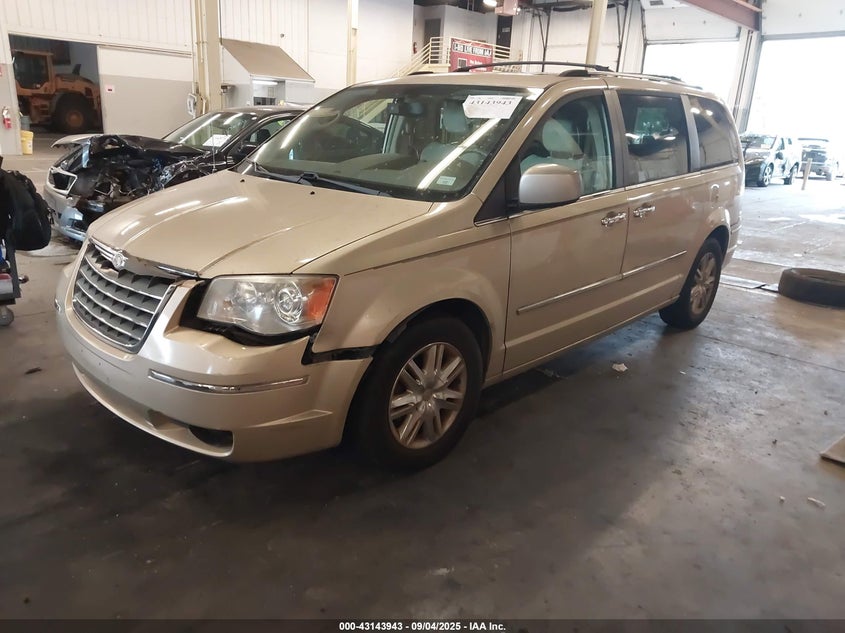 2010 Chrysler Town & Country Limited gold van gasoline 2A4RR6DX4AR240810 photo #3