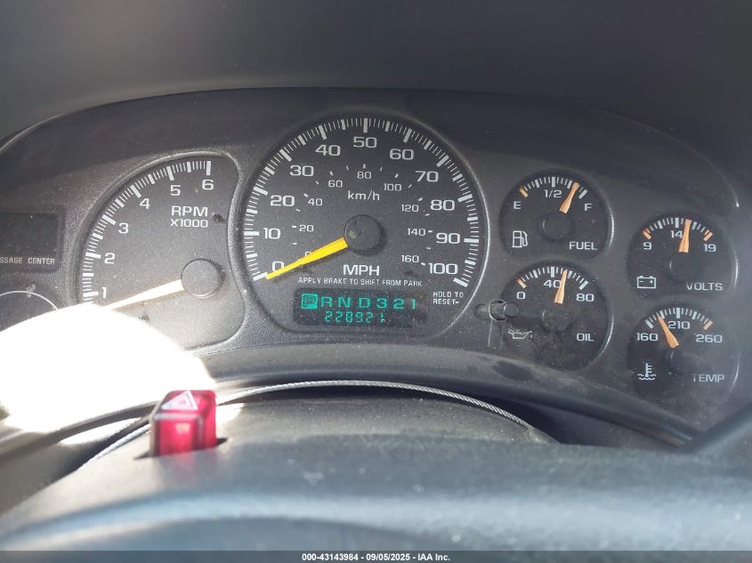 2001 Chevrolet Tahoe Ls VIN: 1GNEK13T71R156570 Lot: 43143984