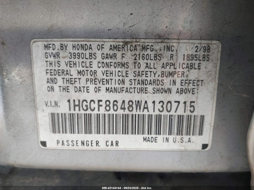 2007 Honda Accord 2.4 Lx VIN: JHMCM56497C004399 Lot: 43144144