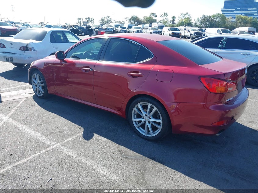 2006 Lexus Is 250 red sedan gasoline JTHBK262662004816 photo #4