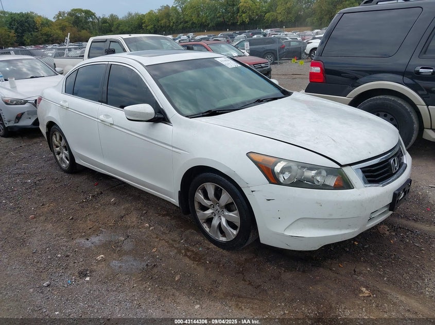 2008 Honda Accord 2.4 Ex-L white sedan gasoline 1HGCP26828A082418 photo #1