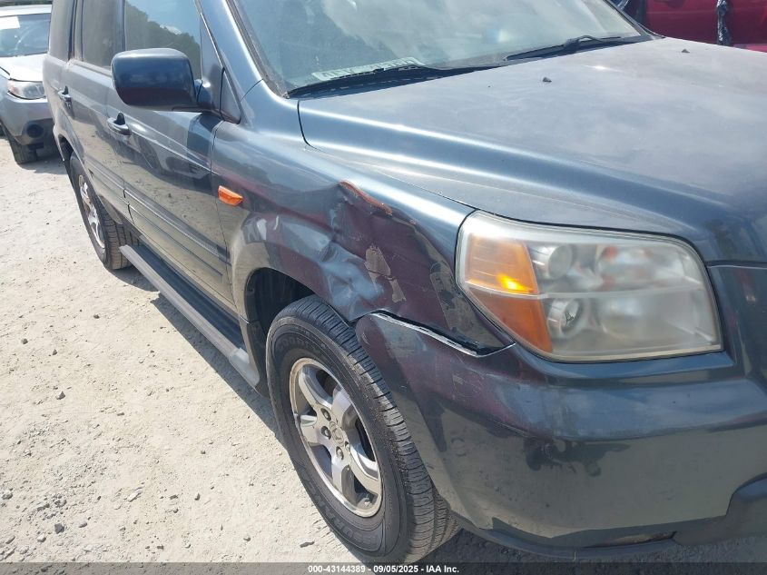 2006 Honda Pilot Ex-L VIN: 5FNYF28586B043122 Lot: 43144389