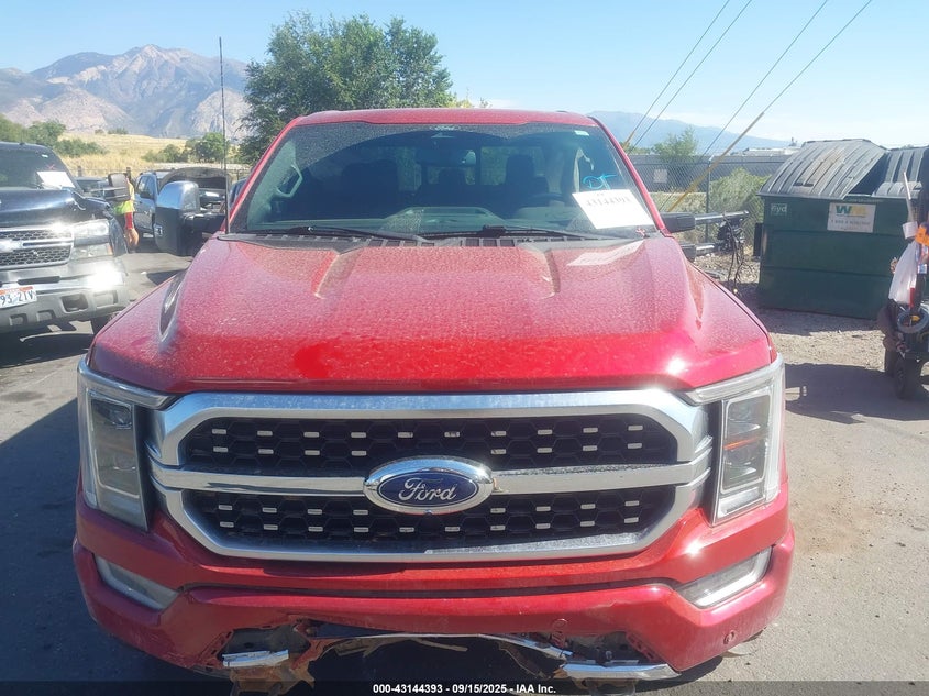 2022 Ford F-150 Platinum VIN: 1FTFW1ED0NFC17143 Lot: 43144393