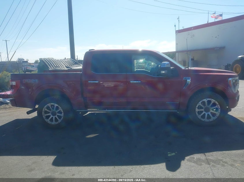 2022 Ford F-150 Platinum VIN: 1FTFW1ED0NFC17143 Lot: 43144393
