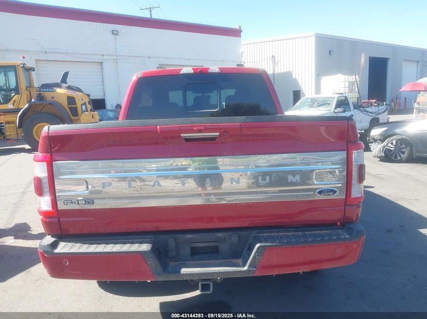 2022 Ford F-150 Platinum VIN: 1FTFW1ED0NFC17143 Lot: 43144393
