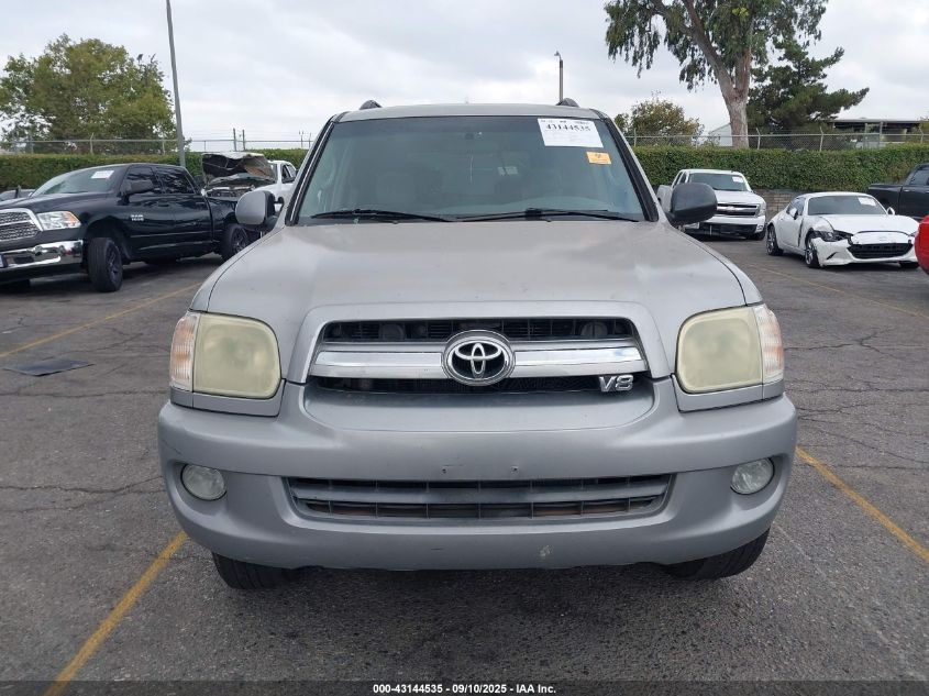 2006 Toyota Sequoia Sr5 V8 VIN: 5TDZT34A46S283320 Lot: 43144535