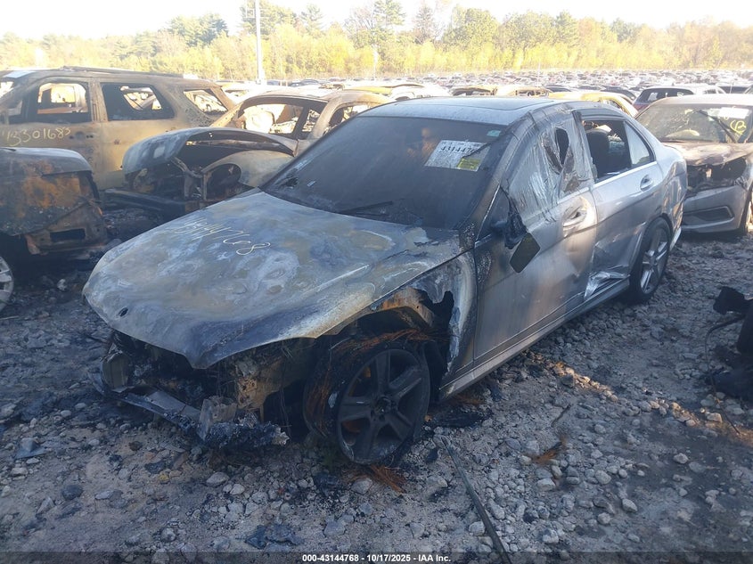 2010 Mercedes-Benz C 300 Sport 4Matic silver sedan gasoline WDDGF8BB8AR088860 photo #3