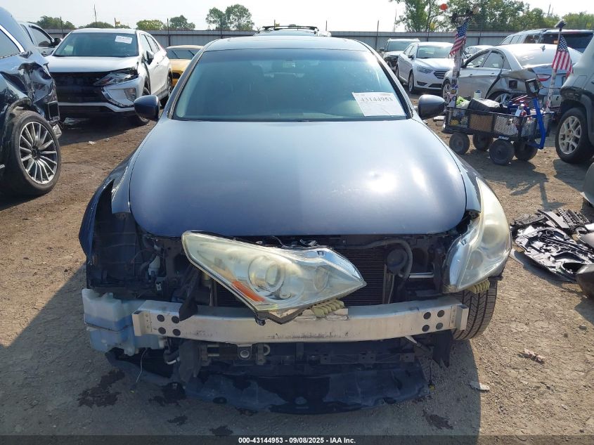 2012 Infiniti G37X VIN: JN1CV6AR8CM972329 Lot: 43144953