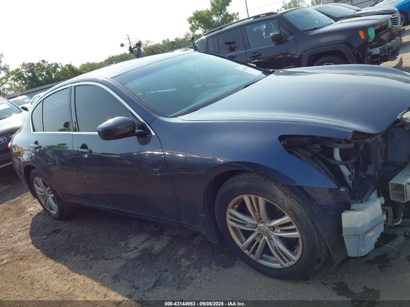 2012 Infiniti G37X VIN: JN1CV6AR8CM972329 Lot: 43144953