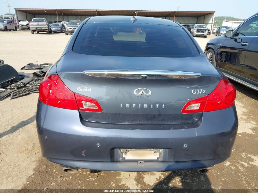 2012 Infiniti G37X VIN: JN1CV6AR8CM972329 Lot: 43144953