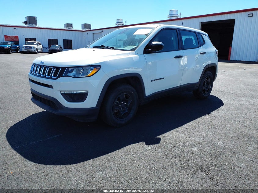 2018 Jeep Compass Sport Fwd white other gasoline 3C4NJCABXJT263377 photo #3