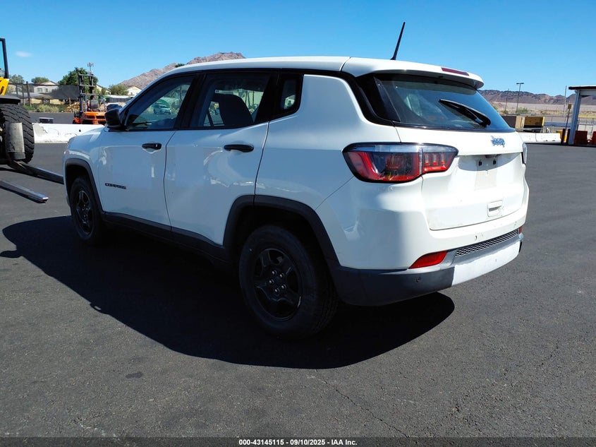 2018 Jeep Compass Sport Fwd white other gasoline 3C4NJCABXJT263377 photo #4