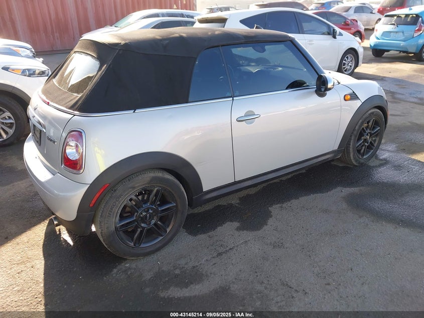 Vin: wmwzn3c57bt133239, lot: 43639554, mini cooper 20114