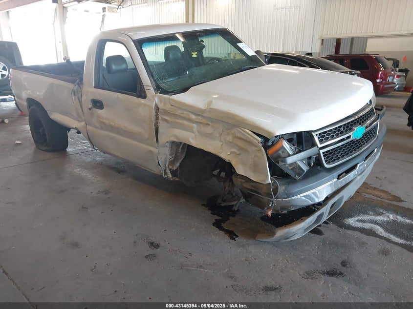 2006 Chevrolet Silverado 1500 Work Truck white truck gasoline 3GCEK14X56G197331 photo #1