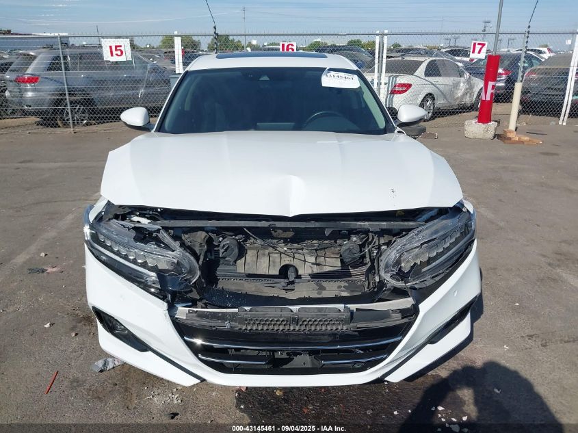 2022 Honda Accord Hybrid Touring VIN: 1HGCV3F92NA039441 Lot: 43145461