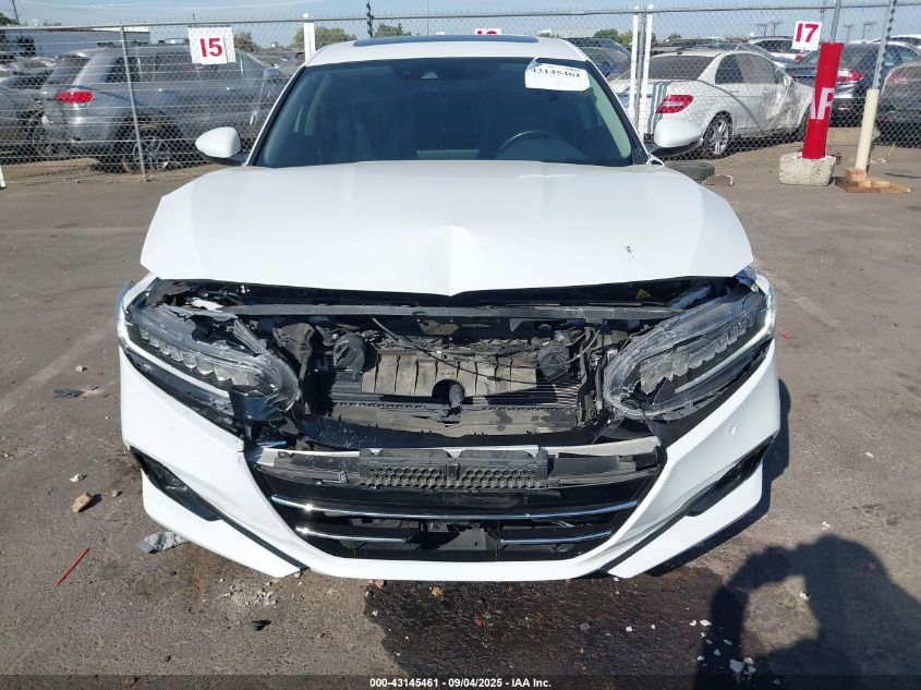 2022 Honda Accord Hybrid Touring VIN: 1HGCV3F92NA039441 Lot: 43145461