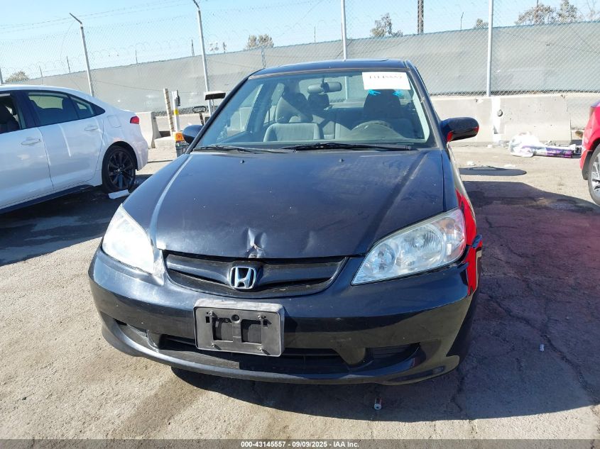 2004 Honda Civic Ex VIN: 2HGES267X4H527515 Lot: 43145557