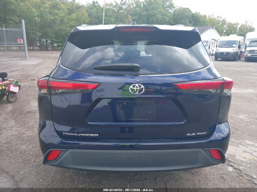 2021 Toyota Highlander Xle VIN: 5TDGZRBH9MS558251 Lot: 43145703