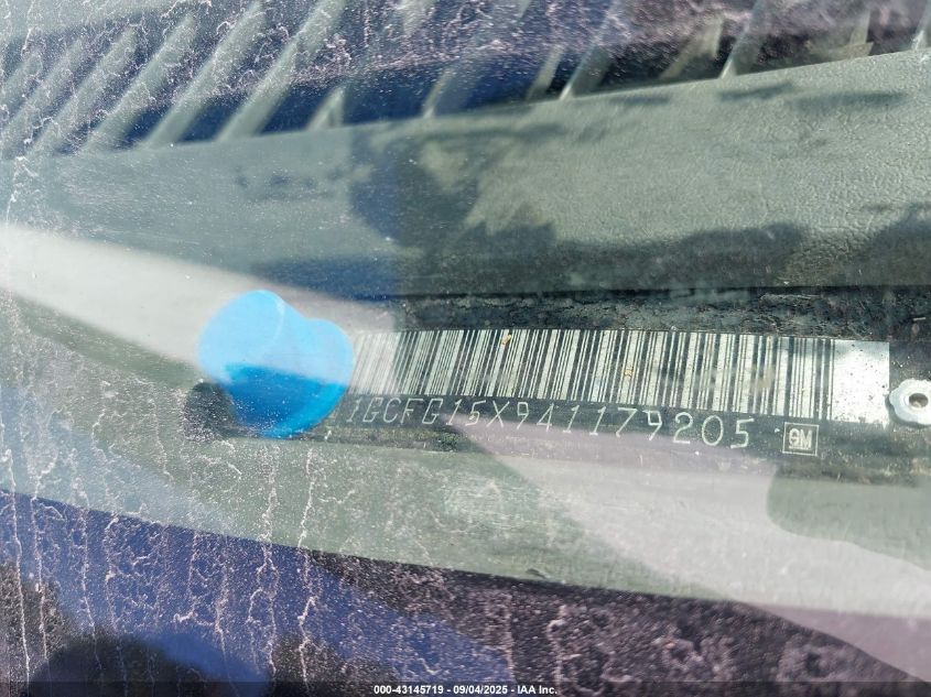 2004 Chevrolet Express VIN: 1GCFG15X941179205 Lot: 43145719