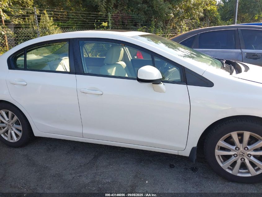 2012 Honda Civic Ex-L VIN: 2HGFB2F92CH548587 Lot: 43146056