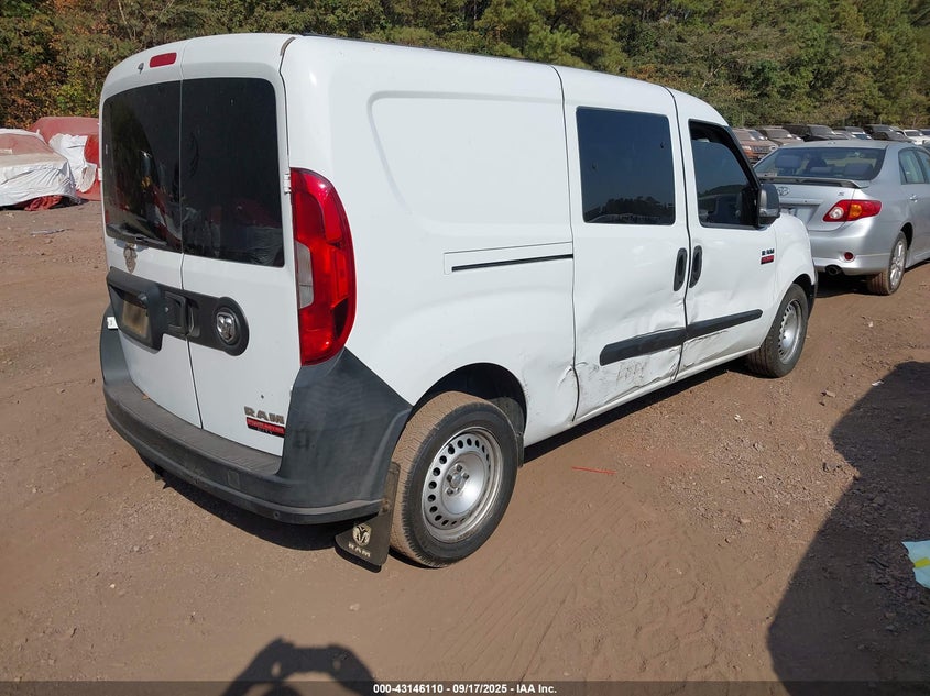 Vin: zfberfabxh6e35282, lot: 43640462, ram promaster city tradesman 20174