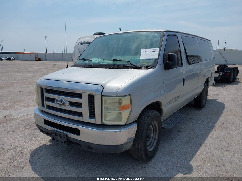 2010 Ford E-350 Super Duty Xl/Xlt silver van gasoline 1FBSS3BL8ADA87592 photo #3
