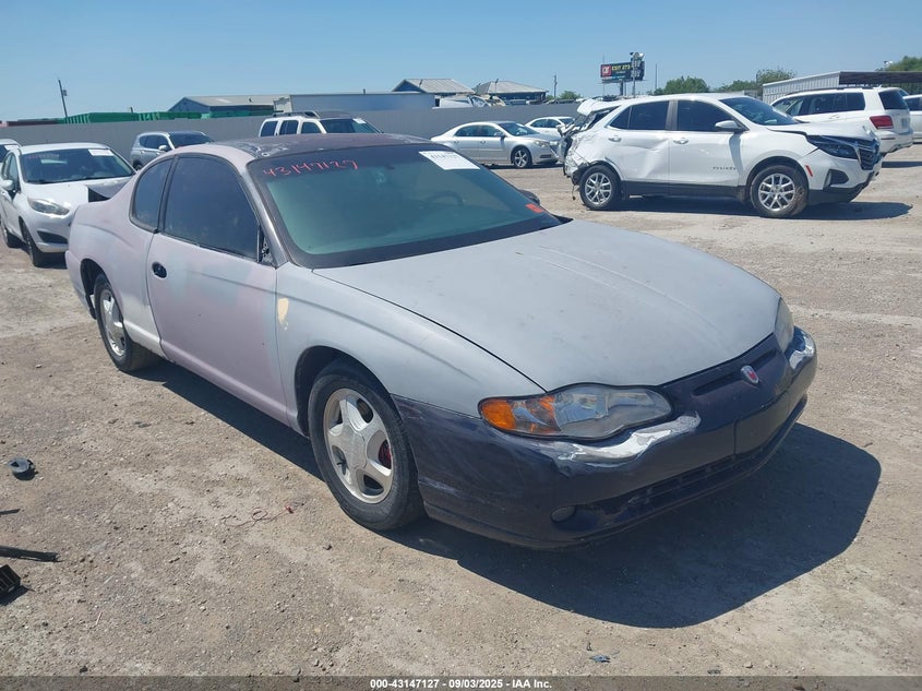 2001 Chevrolet Monte Carlo Ss grey coupe gasoline 2G1WX15K519149350 photo #1
