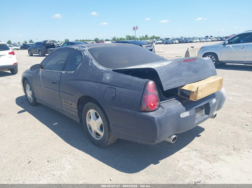 2001 Chevrolet Monte Carlo Ss grey coupe gasoline 2G1WX15K519149350 photo #4