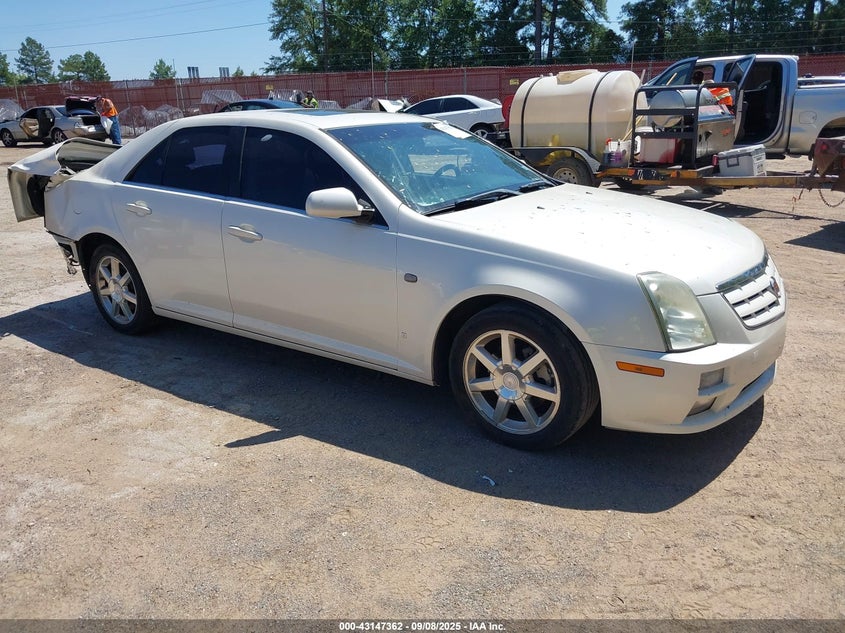 2006 Cadillac Sts V6 white sedan gasoline 1G6DW677360185615 photo #1