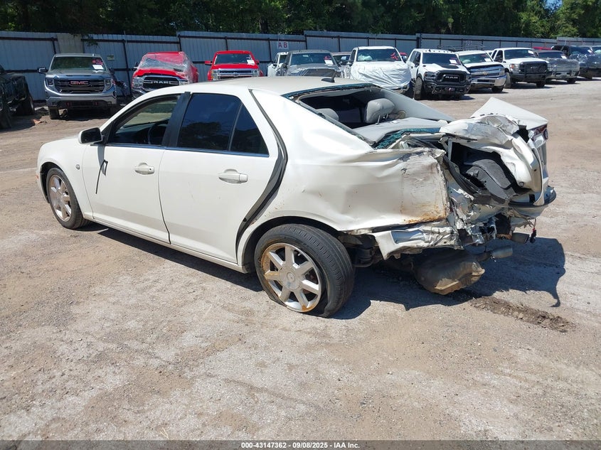 2006 Cadillac Sts V6 white sedan gasoline 1G6DW677360185615 photo #4