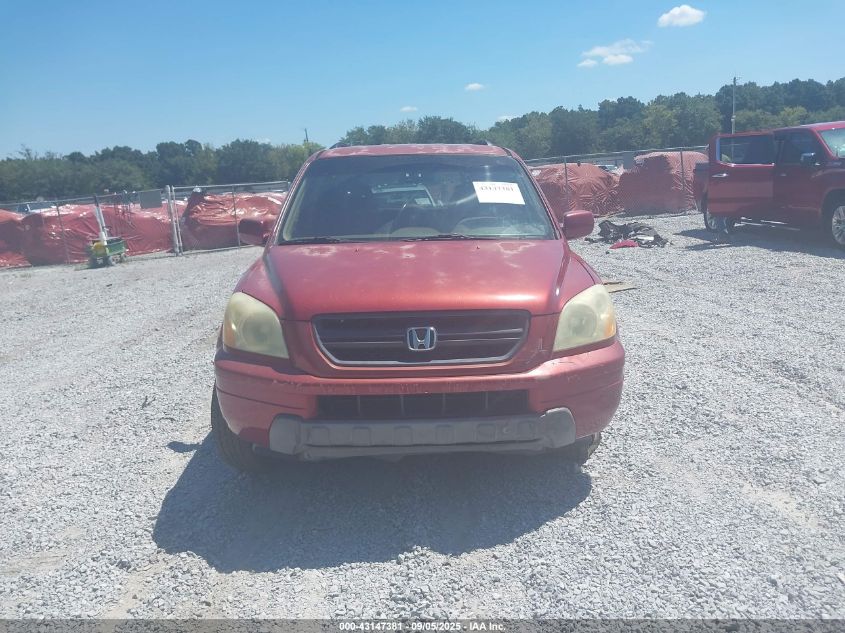 2004 Honda Pilot Ex-L VIN: 5FNYF185X4B005785 Lot: 43147381